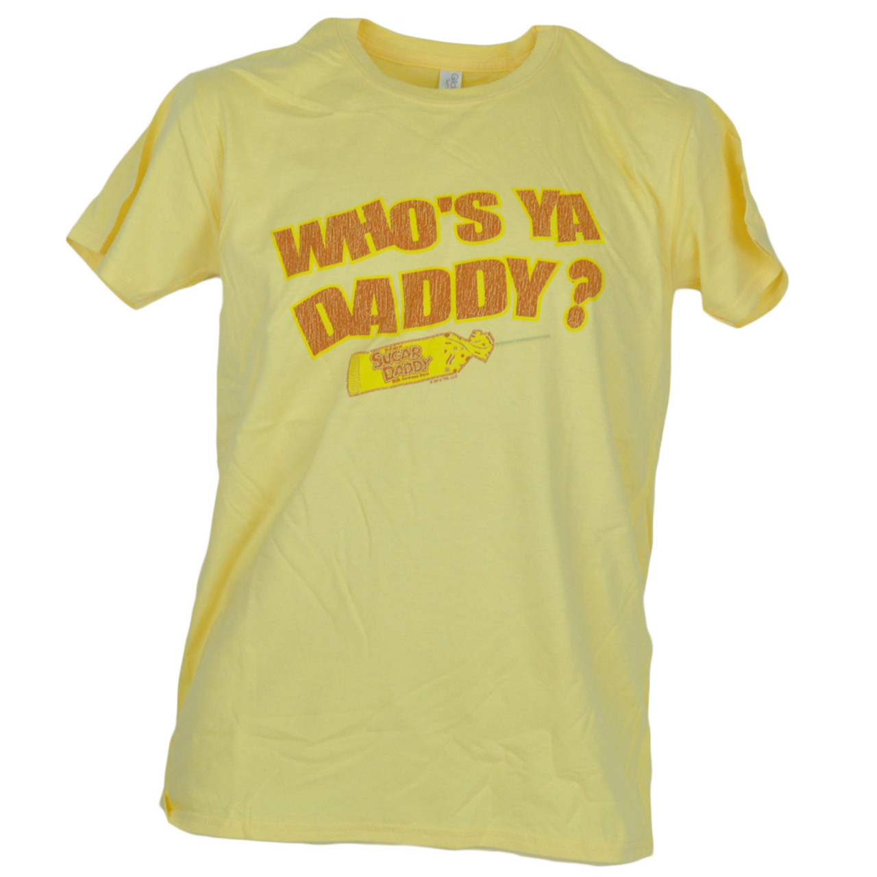 Novelty Whos Ya Sugar Daddy Brand Tshirt Tee Caramel Candy Retro