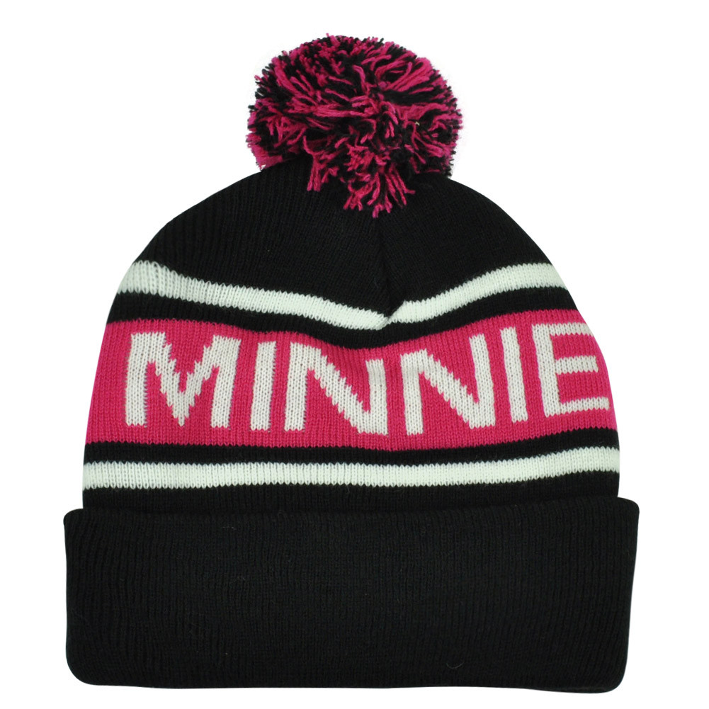 Disney Minnie Mouse Character Pom Word Mark Beanie Knit  display picture 3
