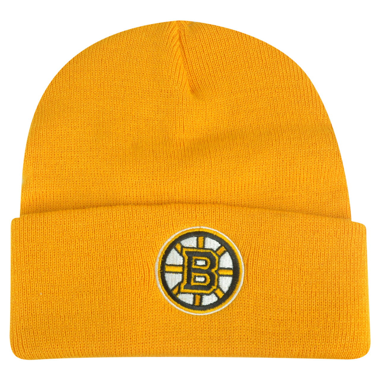 Nhl Boston Bruins Cuffed Rice Mix Yellow Beanie Knit Hat Toque