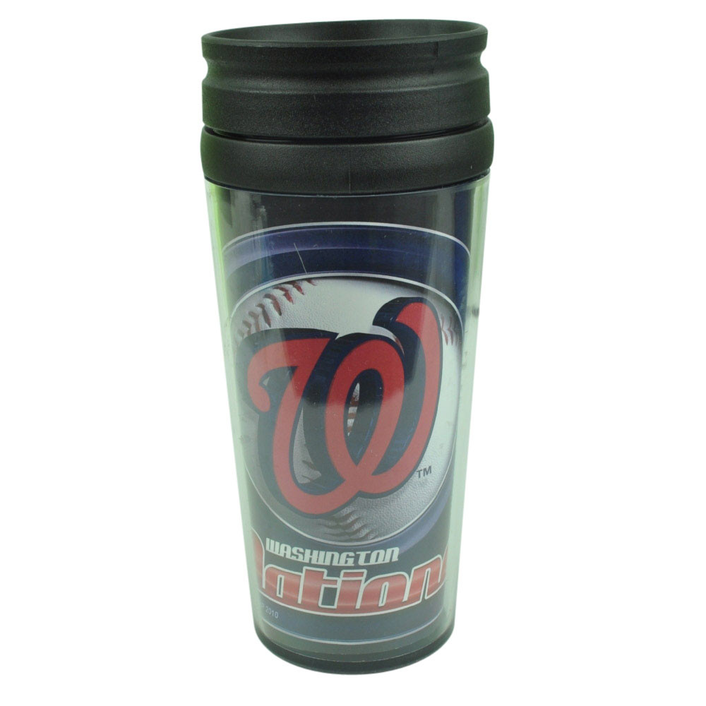 Mlb Washington Nationals Acrylic Travel Tumbler 16 Oz Mug Coffee Drink Cups Cap Store Online Com