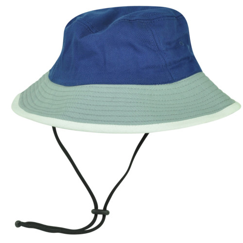 Blue Grey Sun Bucket Crusher Fisherman Hat Blank Outdoors One Size Two Tone 