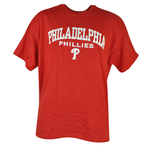 MLB Philadelphia Phillies Tshirt Cup Mug Sets Red Baseball Shirt Tee Cotton Mens