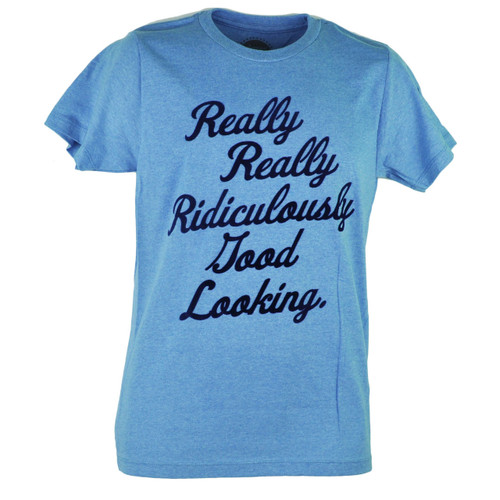 Zoolander Really Really Ridiculously Good Looking Felt Text Tshirt Tee 