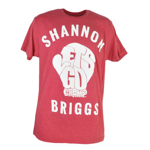Shannon Cannon Briggs Lets Go Champ Short Sleeve Red Tshirt Tee Mens Adult Boxer
