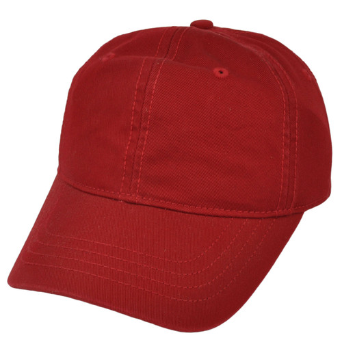 Wright & Ditson Red Fitted Small Blank Plain Solid Hat Cap Color Relaxed Classic