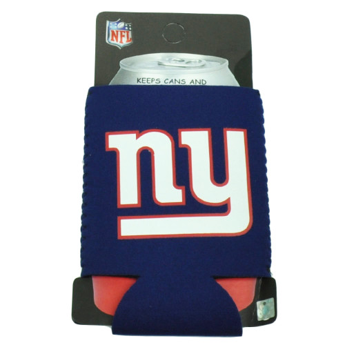NFL New York Giants Zipper Coozies Bottle Drink Coolers Beer Coolies Blue Cold