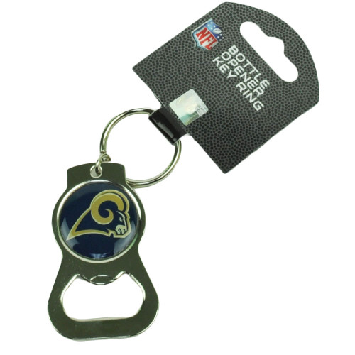 NFL St Louis Rams Bottle Opener Key Chain Logo Acrylic Ring Fan Sports Game Day
