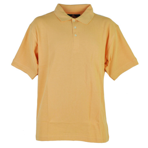 Red Jacket Collar Polo Orange Solid Button Dress Shirt Mens Short Sleeve Medium