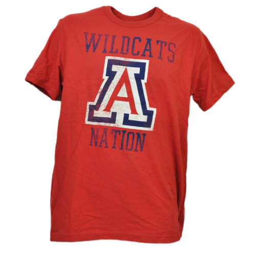 NCAA Arizona Wildcats Nations Red Tshirt Tee Mens Adult Short Sleeve Sports 