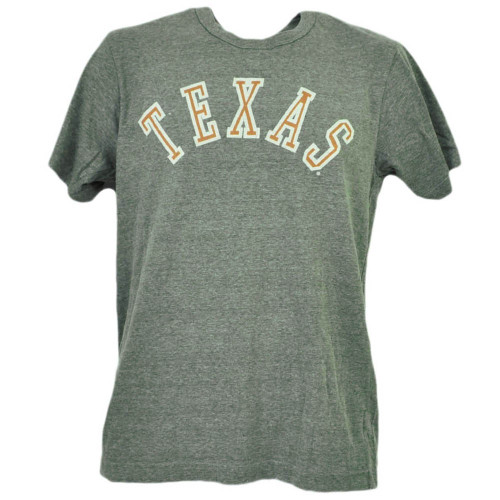 NCAA Texas Longhorns Gray Tshirt Tee Mens Adult Short Sleeve Crew Neck Sports