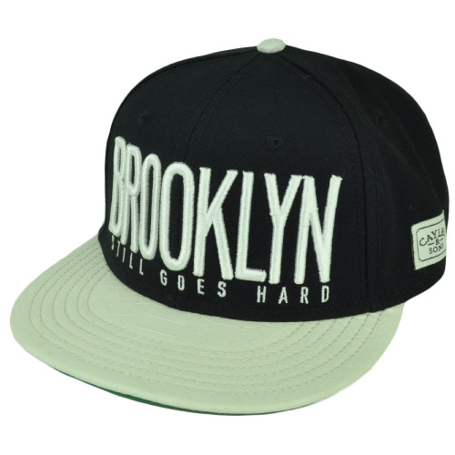 Cayler and Sons Brooklyn Still Goes Hard Snake Skin Flat Bill Snap buckle Hat Cap