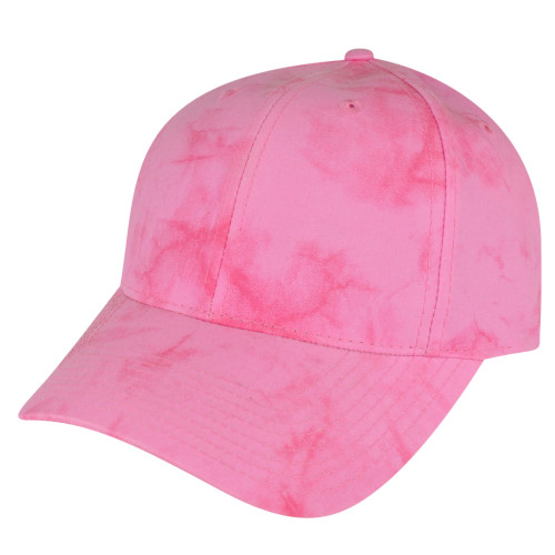American Needle Bright Pink Watercolor Sun Buckle Solid Plain Relaxed Hat Cap