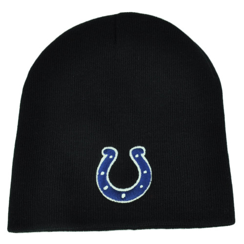 NFL Indianapolis Colts Cuffless Black Toque Beanie Knit Winter Sport Skully Hat