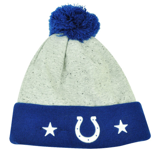 NFL New Era Heather Spec Indianapolis Colts Cuffed Knit Beanie Pom Pom Toque Hat