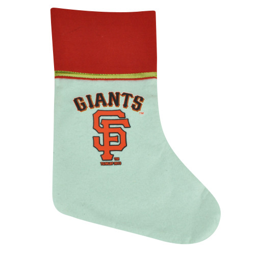 MLB San Francisco Giants Stocking Sock Christmas Holiday Gifts White Red Sport
