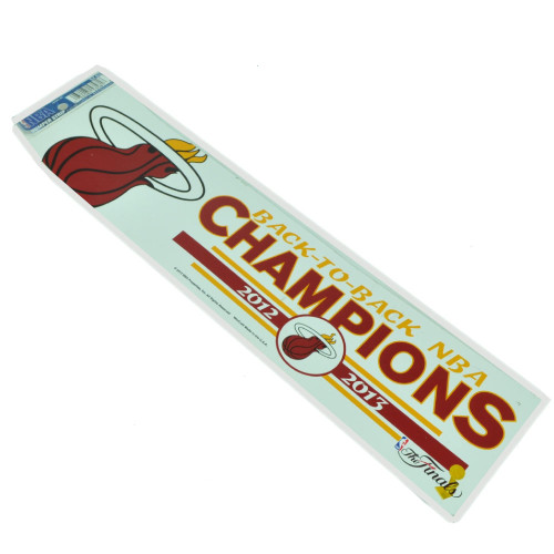 NBA Miami Heat Back to Back Champions 2012 2013 Finals Ultra Decal Stickers 3x12