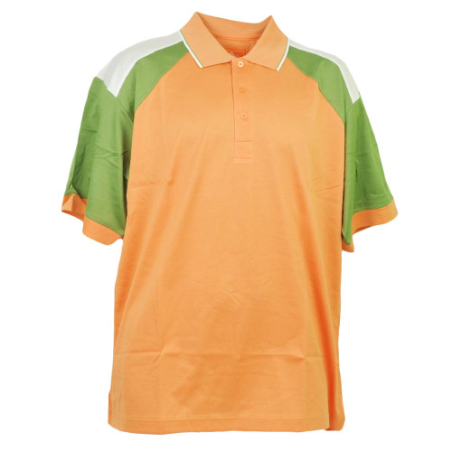 Red Jacket Collar Polo Orange Green Button Dress Shirt Mens Adult Short Sleeve