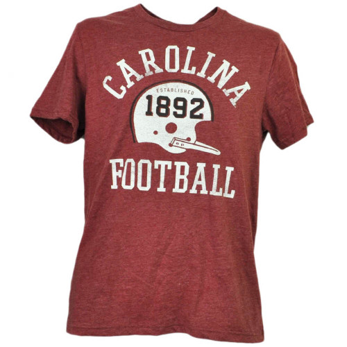 NCAA South Carolina Gamecocks 1892 Football Helmet Tshirt Tee Mens Burgundy 