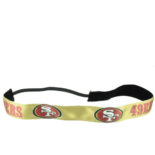 San Francisco 49ers Headband Womens Gold Elastic Hair Accessory Sport Game