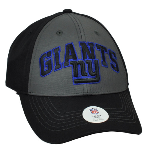 NFL New York Giants Constructed Mens Hat Black Cap Adjustable Curved Bill