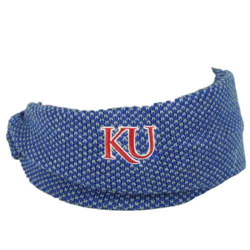 NCAA Adidas Kansas Jayhawks H358W Headband Blue Womens One Size Ear Band Knit