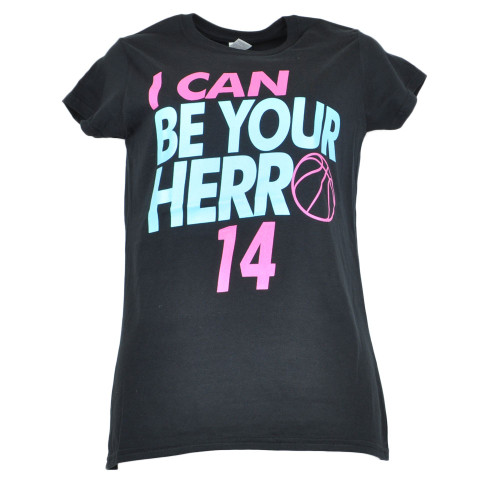 I Can Be Your Herro South Beach Colors Womens Ladies Tshirt Tee Miami Basketball