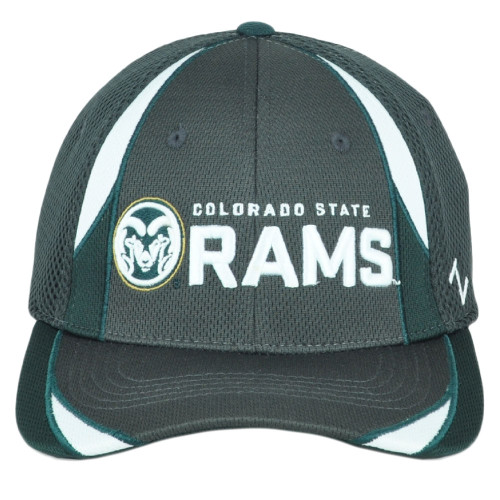 NCAA Zephyr Colorado State Rams Fitted Stretch Youth Kid Green Jersey Hat Cap