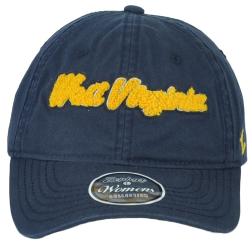 NCAA West Virginia Mountanineers Blue Relaxed Adjustable Womens Ladies Hat Cap