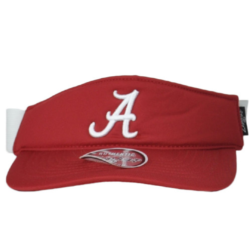 NCAA Zephyr Alabama Crimson Tide Red Sun Visor Hat Adjustable Stretch Elastic