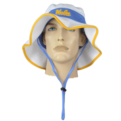 NCAA Zephyr UCLA Bruins White Outdoor Large X-Large Sun Bucket Hat Cord Sports