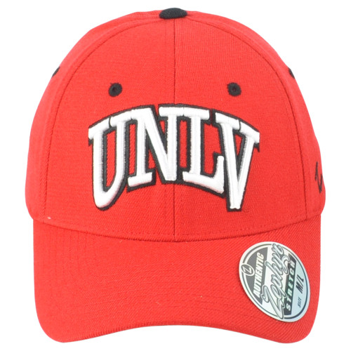 NCAA Zephyr UNLV Rebels Red Adults Men Curved Flex Fit Stretch Small Hat Cap