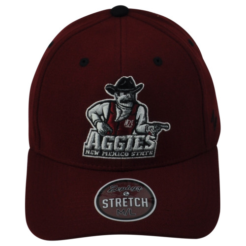 NCAA Zephyr New Mexico State Aggies Maroon Flex Fit Stretch Large/X-Larg Hat Cap