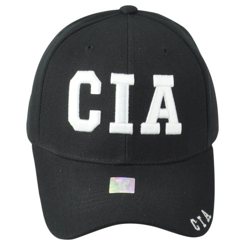 CIA Cental Intelligence Agency Adults Men Constructed Black Adjustable Hat Cap