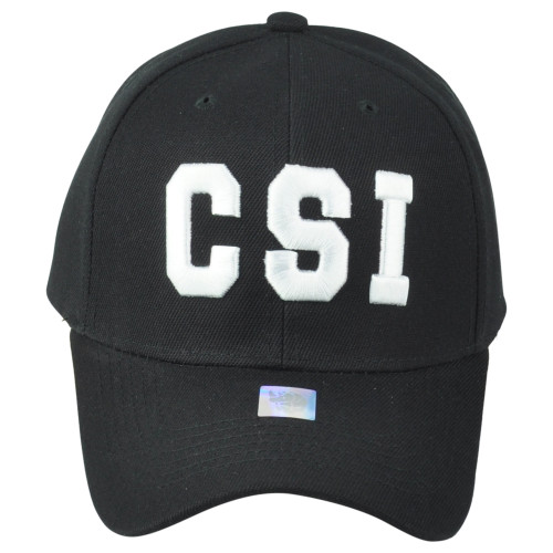 CSI Crime Scene Investigation Law Enforcement Black Adult Men Adjustable Hat Cap