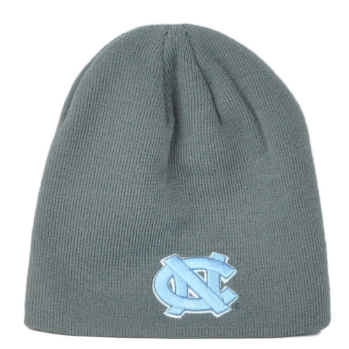 NCAA Zephyr North Carolina Tar Heels Light Gray Winter Cuffless Knit Beanie Hat