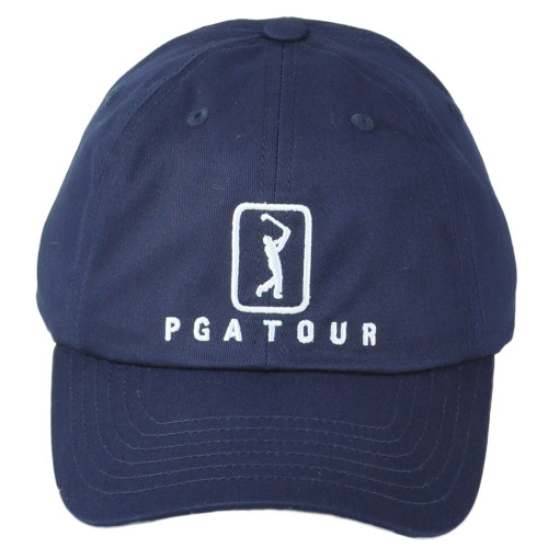 PGA Tour Golf Professional Moisture Wicking Navy Blue Curved Bill Adult Hat Cap