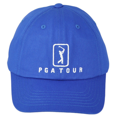 PGA Tour Golf Professional Moisture Wicking Royal Blue Curved Bill Adult Hat Cap