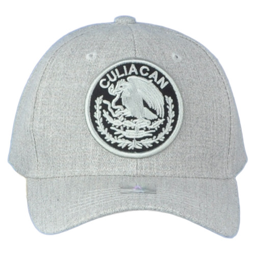 Culiacan Mexico City Shield Grey Adjustable Adults Curved Bill Gorra Hat Cap