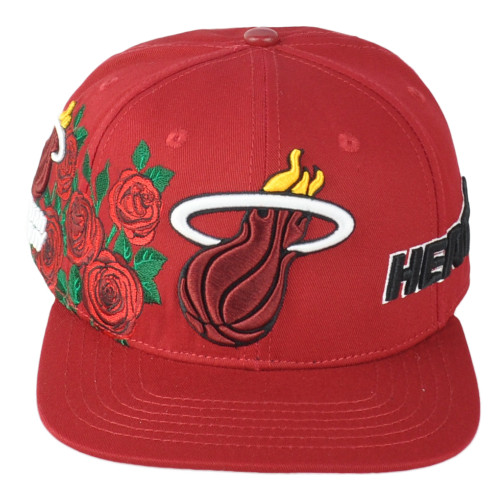NBA Miami Heat Roses Snapback Luxury Collection Structured Adults Men Hat Cap