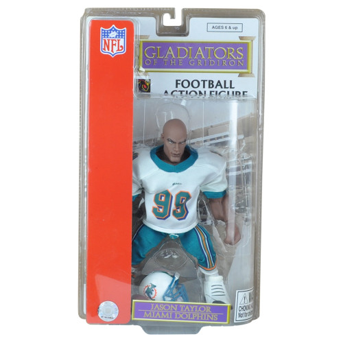 NFL Miami Dolphins Jason Taylor Gladiators Of The Gridiron Action Figure White