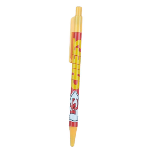NFL Kansas City Chiefs Pens School Office Color Ball Point Yellow Red 4 Pack
