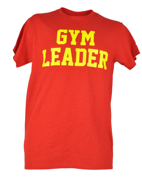 Spirit Gym Leader Exercises Adult Red Crew Neck Short Sleeve Small Tshirt Tee