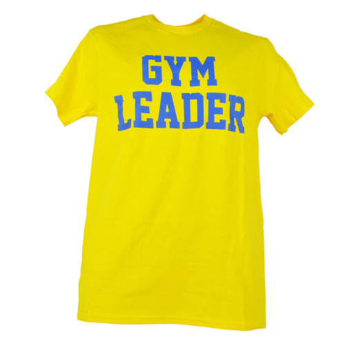 Spirit Gym Leader Exercises Adult Yellow Crew Neck Short Sleeve Small Tshirt Tee