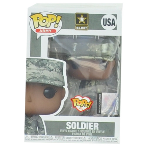 Funko Pop! Female U.S. Army Soldier United States Proud Vinyl Figurine Dark Hair