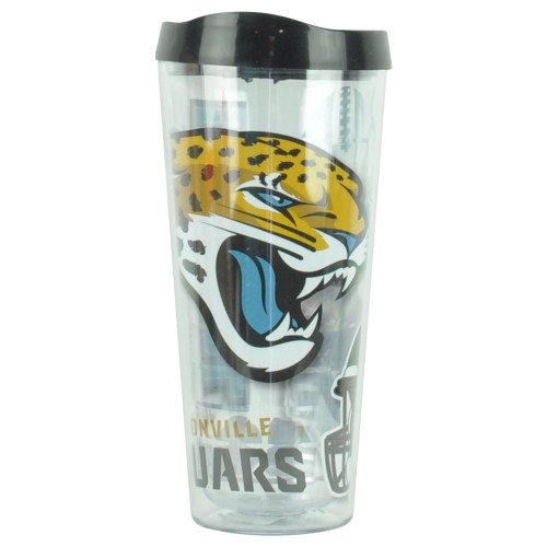 NFL Jacksonville Jaguars Duuuval Football 22oz Tervis Classic Tumbler Allover