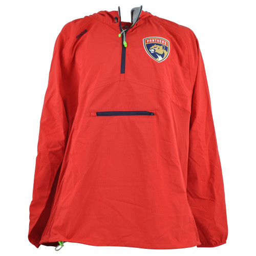 NHL Florida Panthers Hockey Adults Men 1/4 Zip Hooded Jacket Pullover