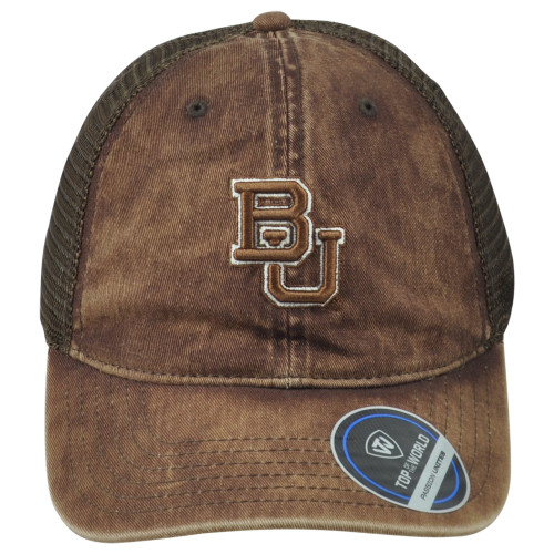 NCAA TOW Baylor Bears Adjustable Trucker Mesh Curved Bill Brown Adults Hat Cap