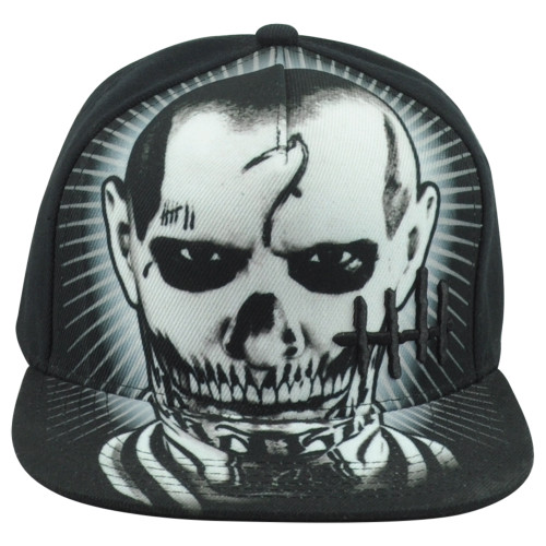 Suicide Squad Forgive Me El Diablo Black Adjustable Snapback Hat Cap Flat Bill
