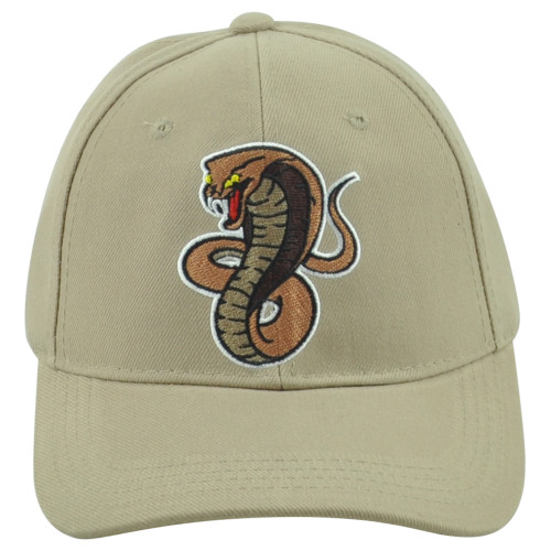 Rattlesnake Snake Beige Adults Curved Bill Adjustable Funny Novelty Hat Cap