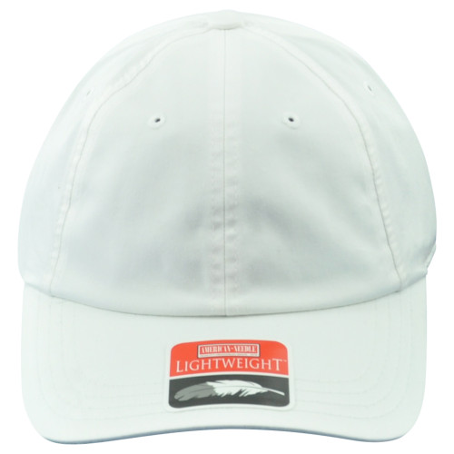American Needle Lightweight Relaxed Blank White Cotton Adjustable Adults Hat Cap